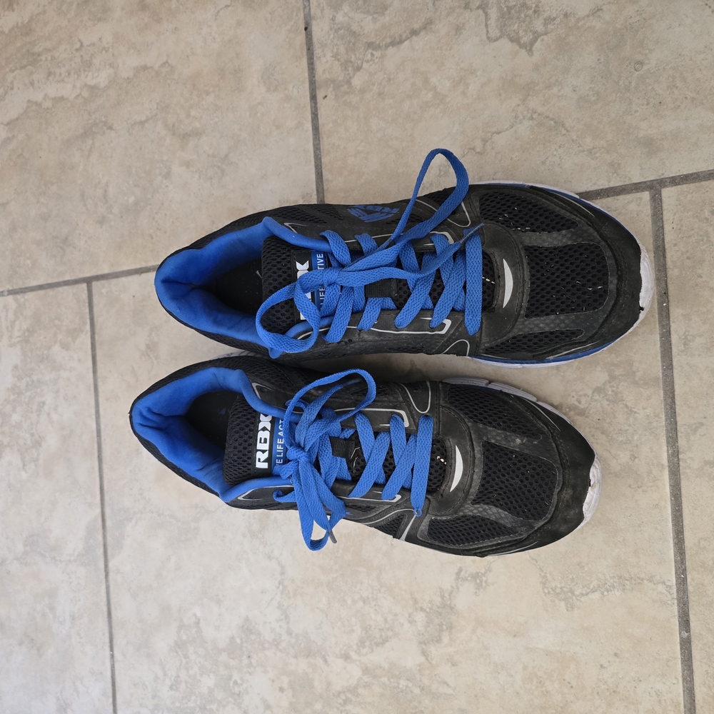 Reebok Black and Blue Running Shoes